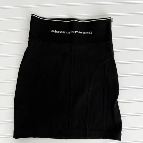 Alexander Wang Black High-Waist Mini Skirt - Picture 4 of 10
